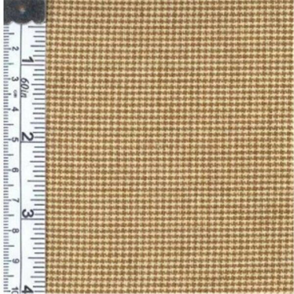 Textile Creations Rustic Woven Fabric, Fine Check Khaki And Natural, 15 yd. TE583802